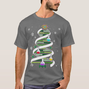 Science Teacher Christmas Tree For Scientist Funny T-Shirt