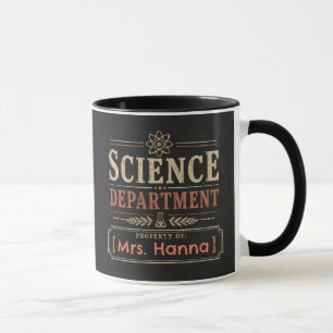 Science Teacher Coffee Mug with Custom Name