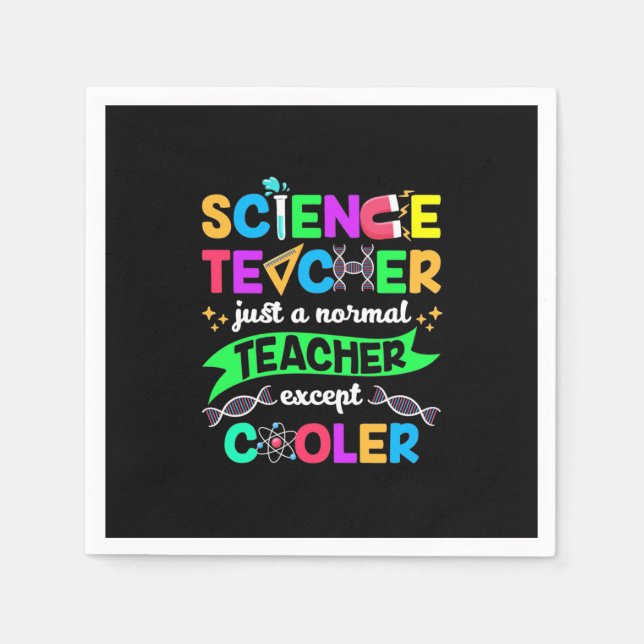 Science Teacher Cool Napkin (Front)