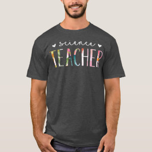 Science Teacher Cute Floral Design T-Shirt