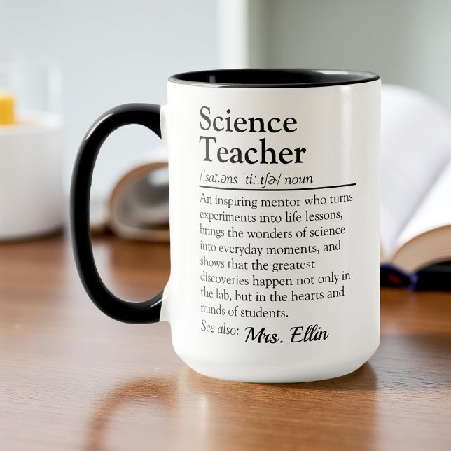 Science Teacher Definition - Teacher Appreciation Mug (Creator Uploaded)