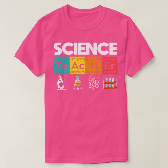 Science Teacher Elements T-Shirt (Design Front)