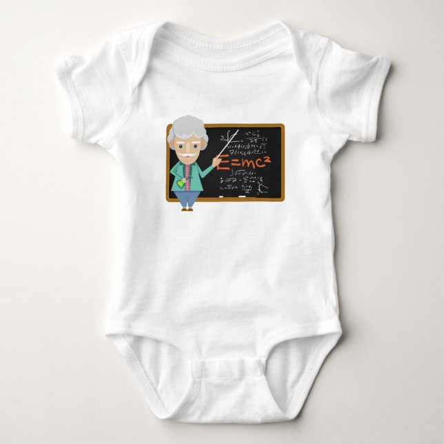 Science Teacher EMC2 Formula Baby Bodysuit (Front)