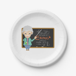 Science Teacher EMC2 Formula Paper Plate
