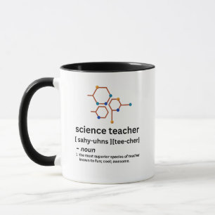 science teacher funny noun definition mug