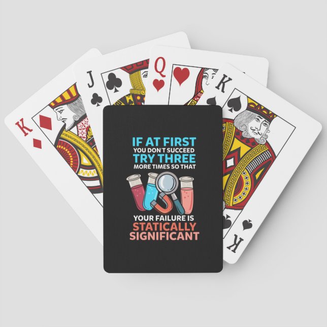 Science Teacher Funny Science Playing Cards (Back)