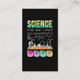 Science Teacher Laboratory Chemistry Scientist Business Card