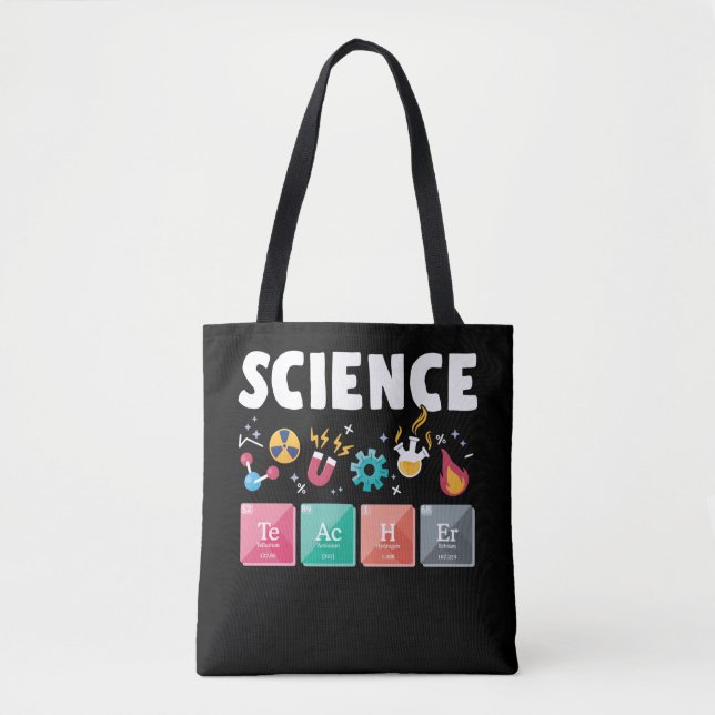 Science Teacher Laboratory Chemistry Tote Bag (Front)
