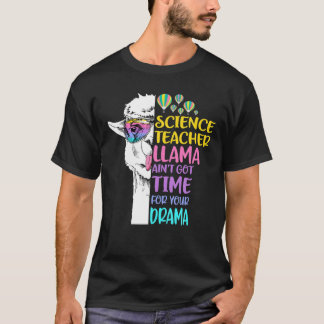 Science Teacher Llama T-Shirt