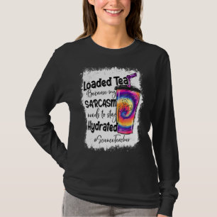 Science Teacher Loaded Tea Leopard Tie Dye Summer T-Shirt