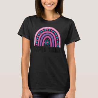 Science Teacher Rainbow Colourful Back To School S T-Shirt