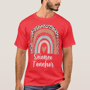 Science Teacher Rainbow Leopard Teaching Lover T-Shirt