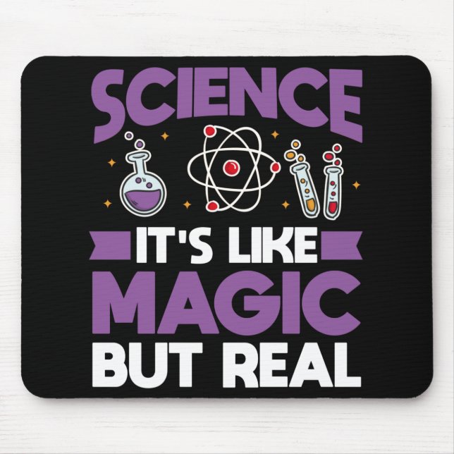 Science Teacher Student Biology Chemistry Funny Mouse Mat (Front)