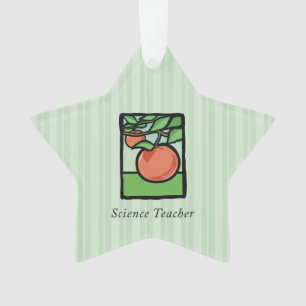 Science Teacher Thank You, Apple Ornament