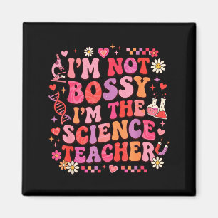 Science Teacher Valentine Retro Groovy Biology Che Magnet