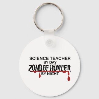 Science Teacher Zombie Hunter Key Ring