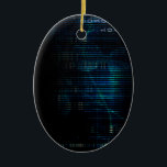 Science Technology Data as a Abstract Art Ceramic Tree Decoration<br><div class="desc">Science Technology Data as a Abstract Art</div>