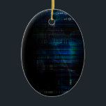 Science Technology Data as a Abstract Art Ceramic Tree Decoration<br><div class="desc">Science Technology Data as a Abstract Art</div>