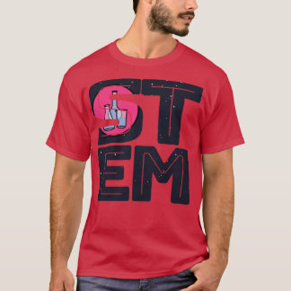 Science Technology Engineering Math STEM Typograph T-Shirt
