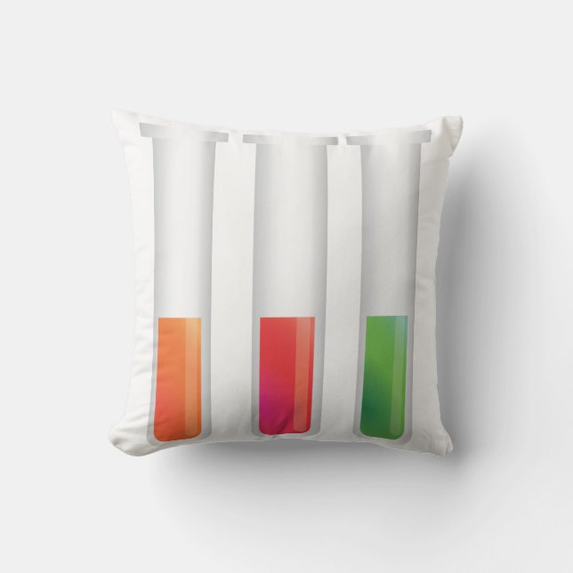 Science Test Tubes Cushion (Front)