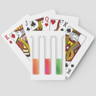 Science Test Tubes Playing Cards