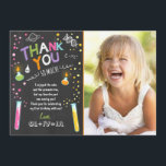 Science Thank You Card Experiment Birthday note<br><div class="desc">♥ A cute and fun birthday thank you card to thank your guests! Science theme.</div>