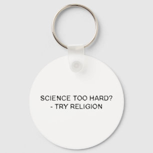 science too hard key ring