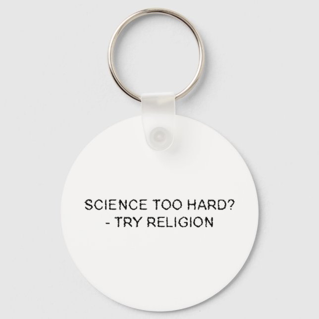 science too hard key ring (Front)