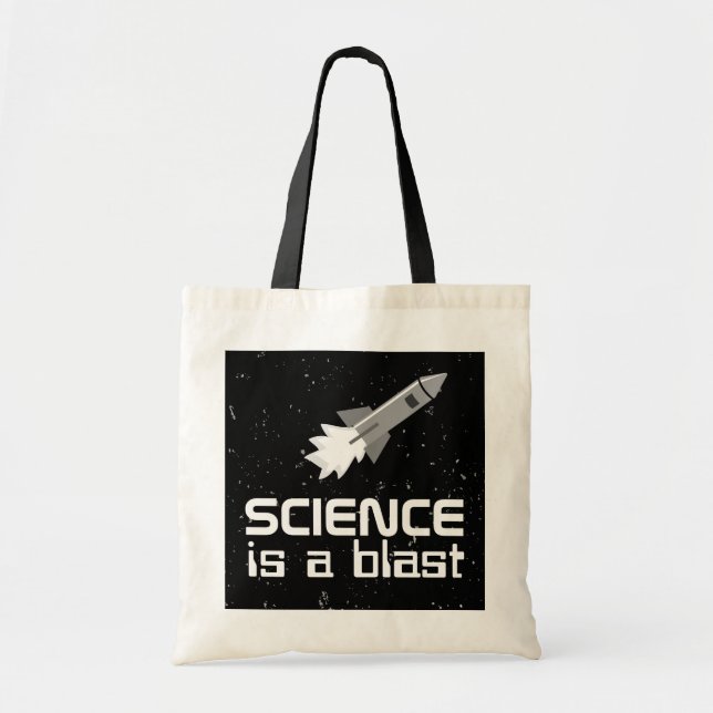 Science Tote Bag Rocket Science is a Blast Custom (Front)