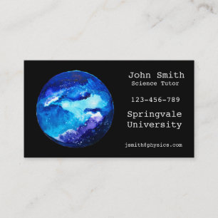 Science tutor business card