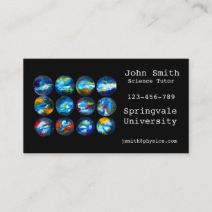 Science tutor business card