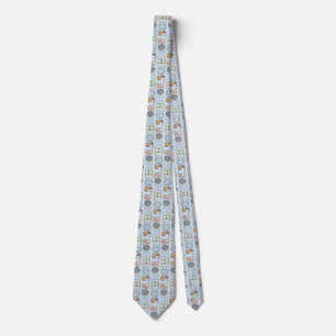 Science typography tie