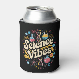 Science Vibes Groovy First Day of Back To School Can Cooler