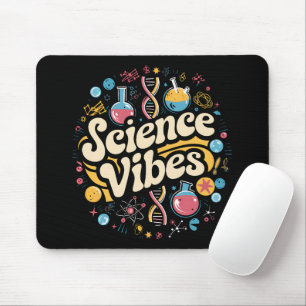 Science Vibes Groovy First Day of Back To School Mouse Mat