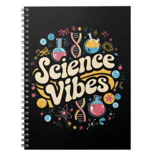 Science Vibes Groovy First Day of Back To School  Notebook