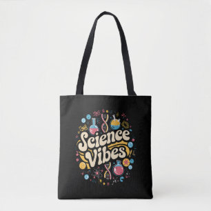 Science Vibes Groovy First Day of Back To School Tote Bag