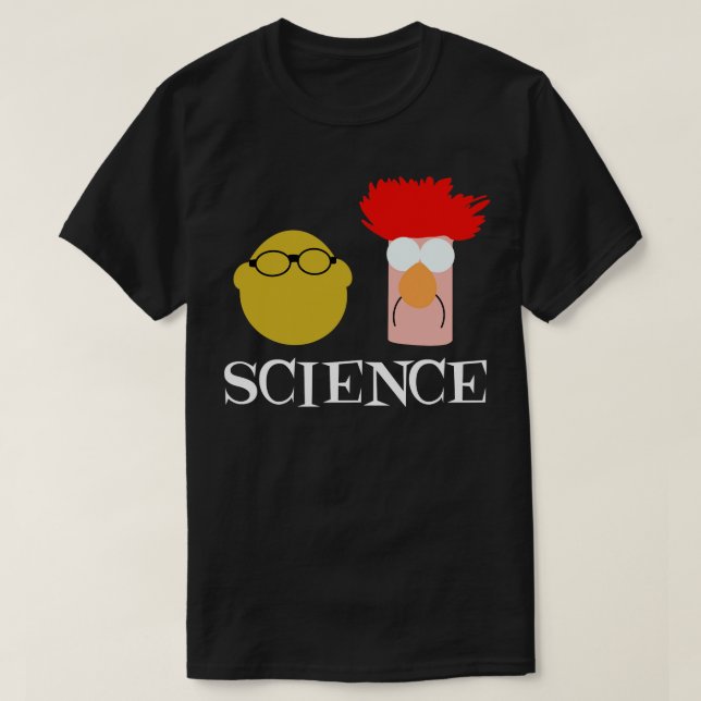 Science with Bunsen and Beaker T-Shirt (Design Front)