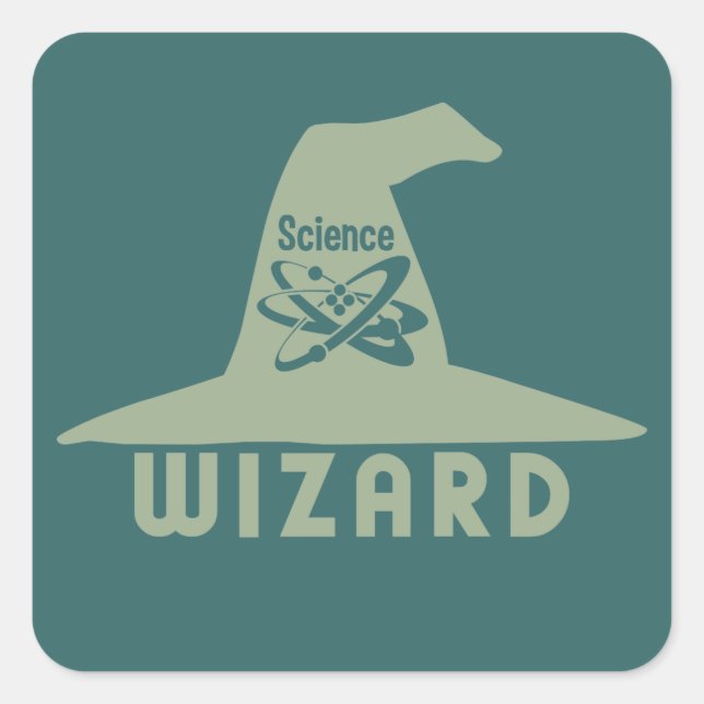Science Wizard custom stickers (Front)