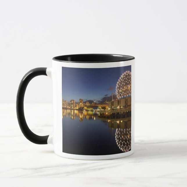 Science World and CBD reflected in False Creek, Mug (Left)