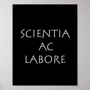Scientia ac labore poster