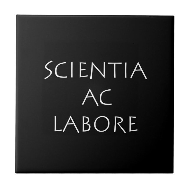 Scientia ac labore tile (Front)