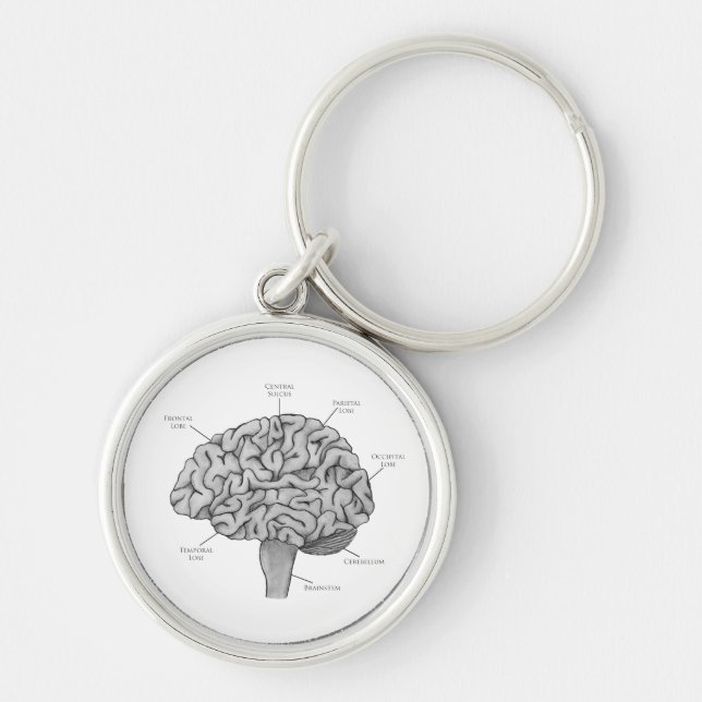 Scientific Brain Key Ring (Front)