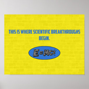 Scientific Breakthroughs Begin Here STEM Poster