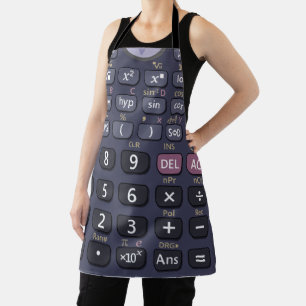 Scientific calculator apron