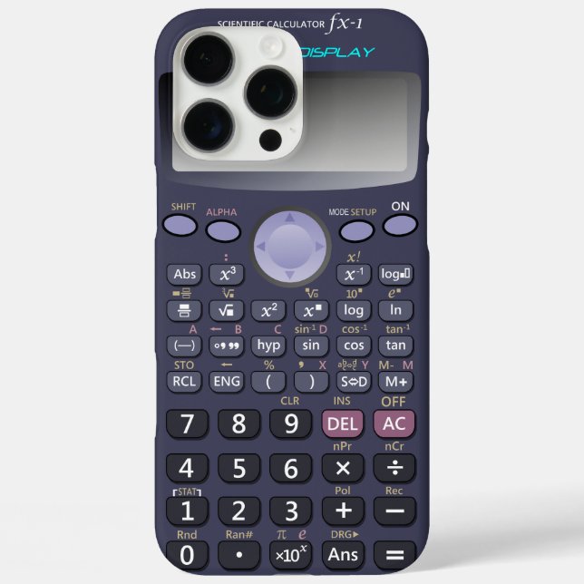 Scientific calculator Case-Mate iPhone case (Back)