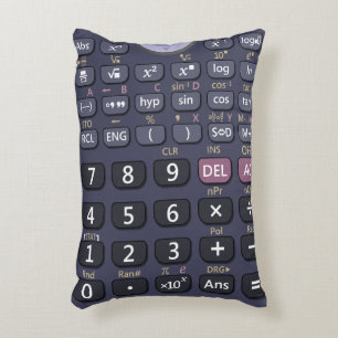 Scientific calculator decorative cushion