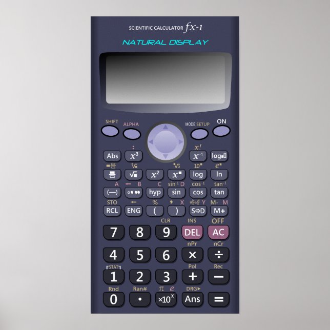 Scientific calculator poster (Front)