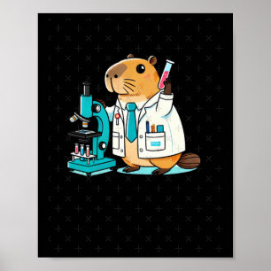 Scientific Capybara Experiments In The Laboratory  Poster