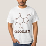 Scientific Chocolate Element Theobromine Molecule T-Shirt<br><div class="desc">Fits right in with the periodic table of your belly.</div>