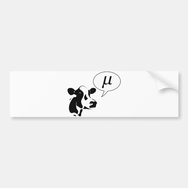 Scientific Cow Goes Mu Bumper Sticker (Front)